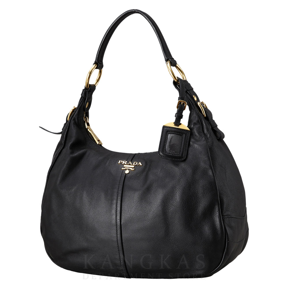 PRADA(USED)프라다 레더 호보 핸드백