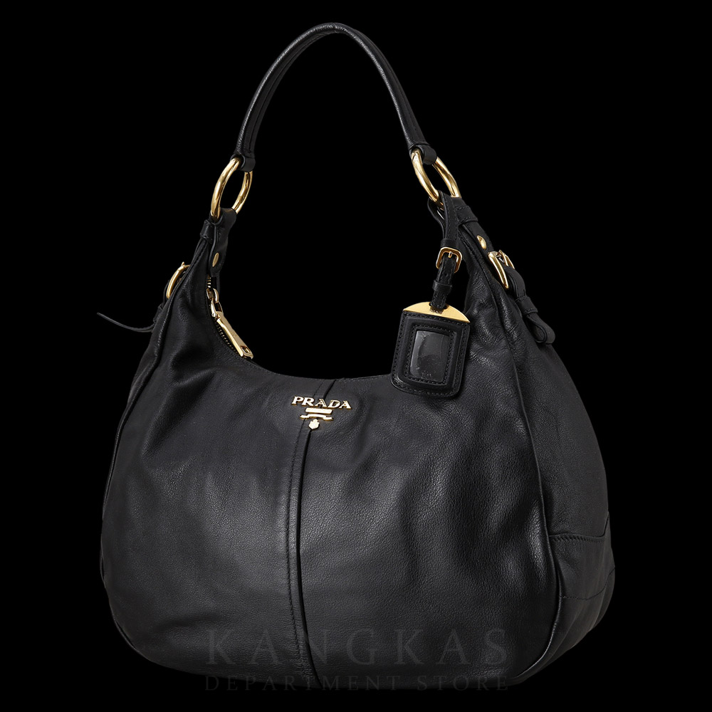 PRADA(USED)프라다 레더 호보 핸드백