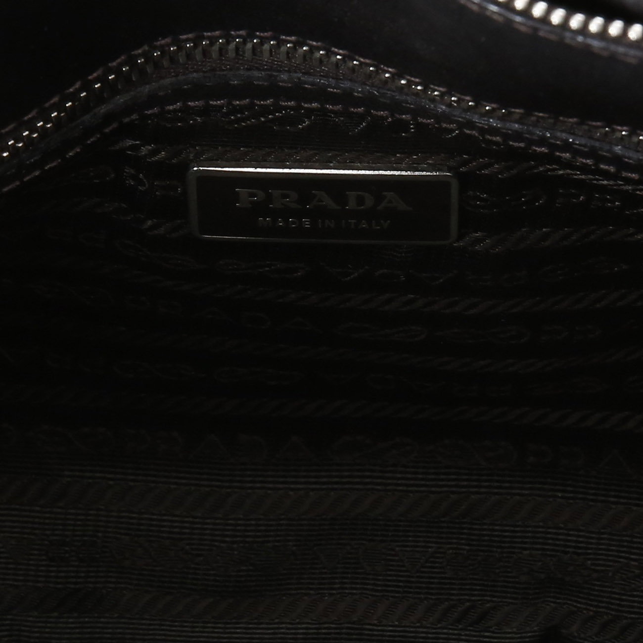 PRADA(USED)프라다 BN1407 레더 고프레 숄더백