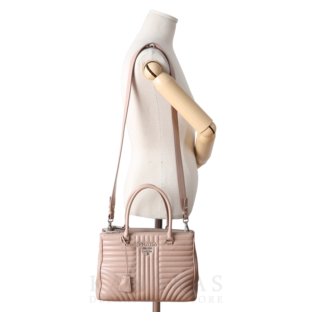 PRADA(USED)프라다 1BA863 다이아그램 토트겸 숄더백