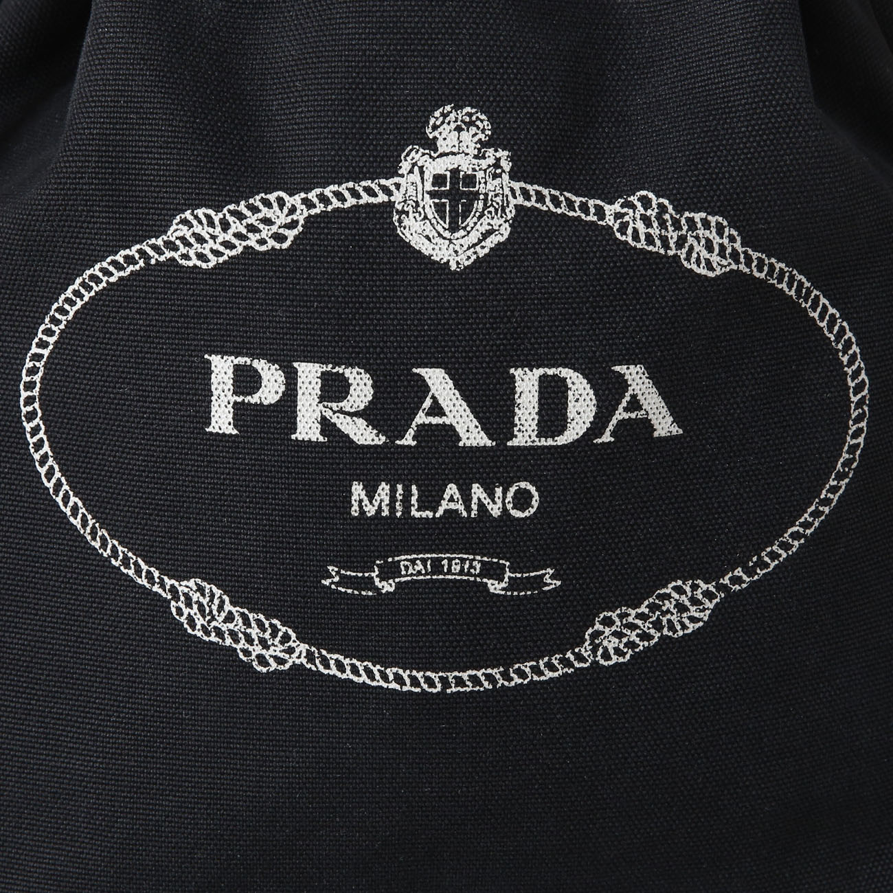 PRADA(USED)프라다 1BE032 로고 패브릭 버킷백