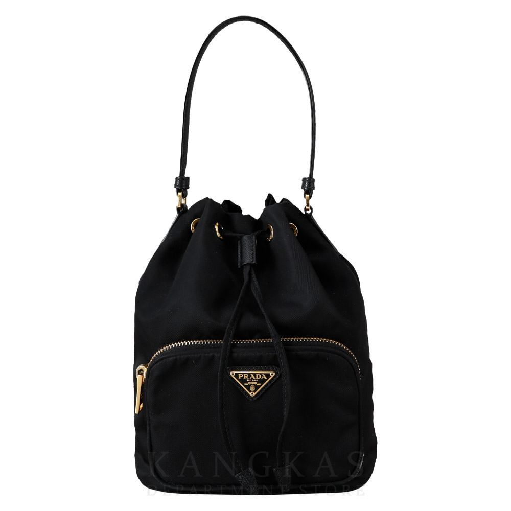 PRADA(USED)프라다 1BH038 패브릭 버킷백