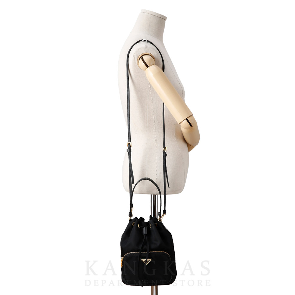 PRADA(USED)프라다 1BH038 패브릭 버킷백
