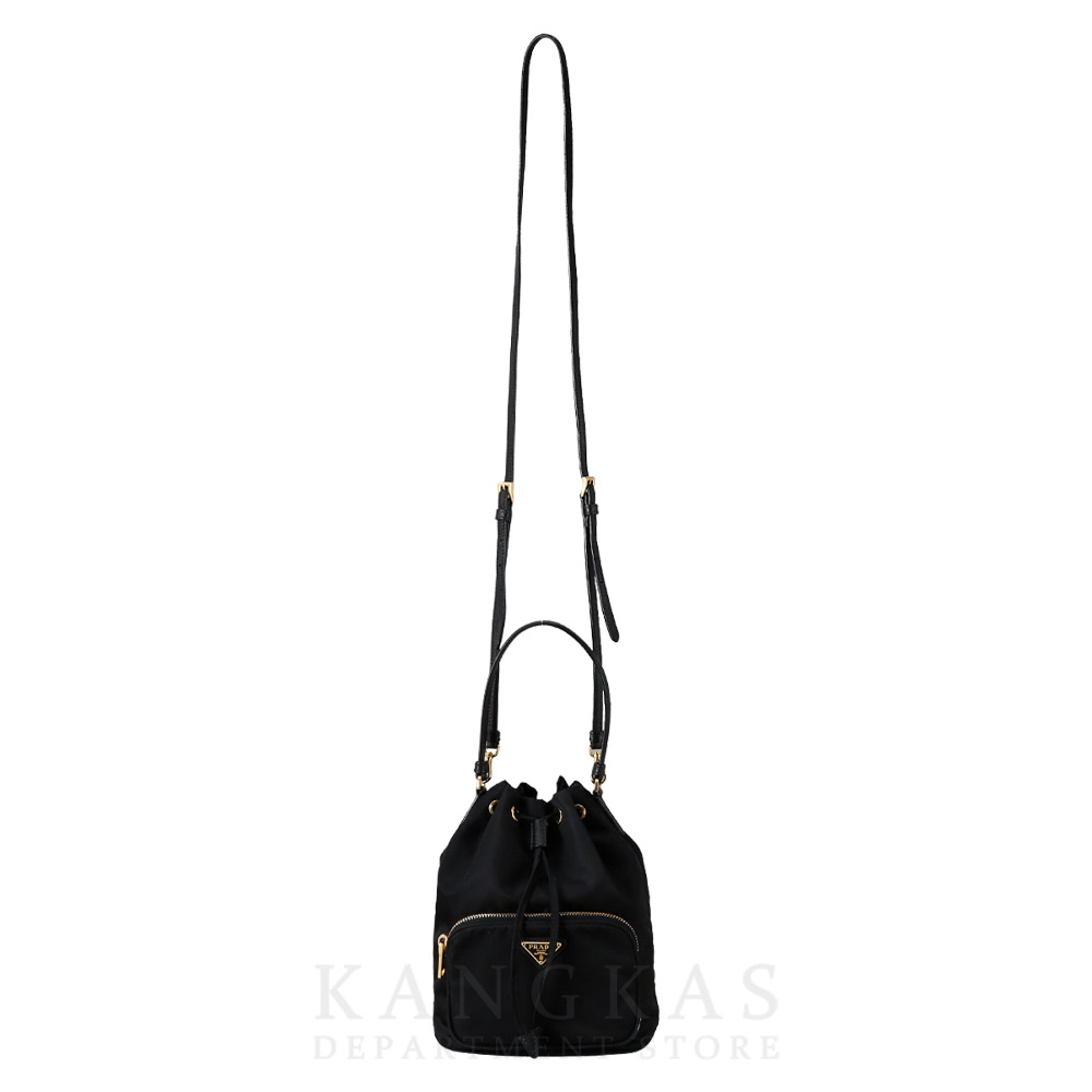 PRADA(USED)프라다 1BH038 패브릭 버킷백