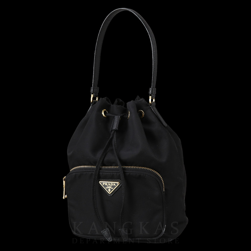 PRADA(USED)프라다 1BH038 패브릭 버킷백