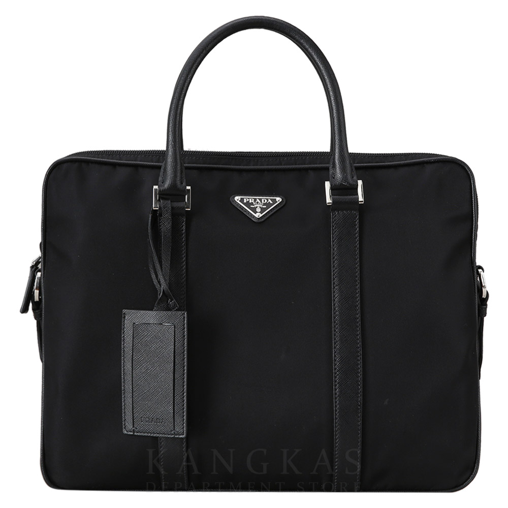 PRADA(USED)프라다 나일론 및 사피아노 트리밍 브리프케이스