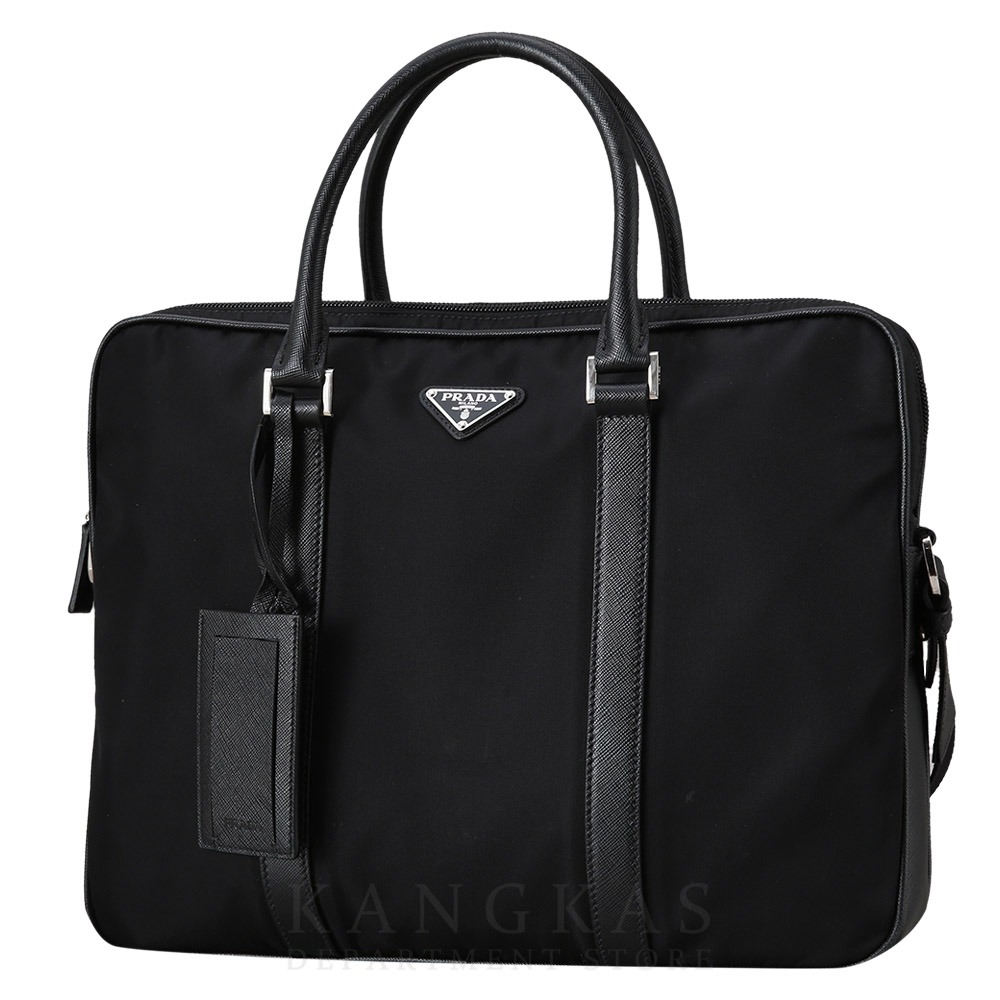 PRADA(USED)프라다 나일론 및 사피아노 트리밍 브리프케이스