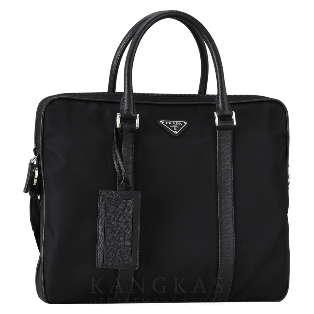 PRADA(USED)프라다 나일론 및 사피아노 트리밍 브리프케이스