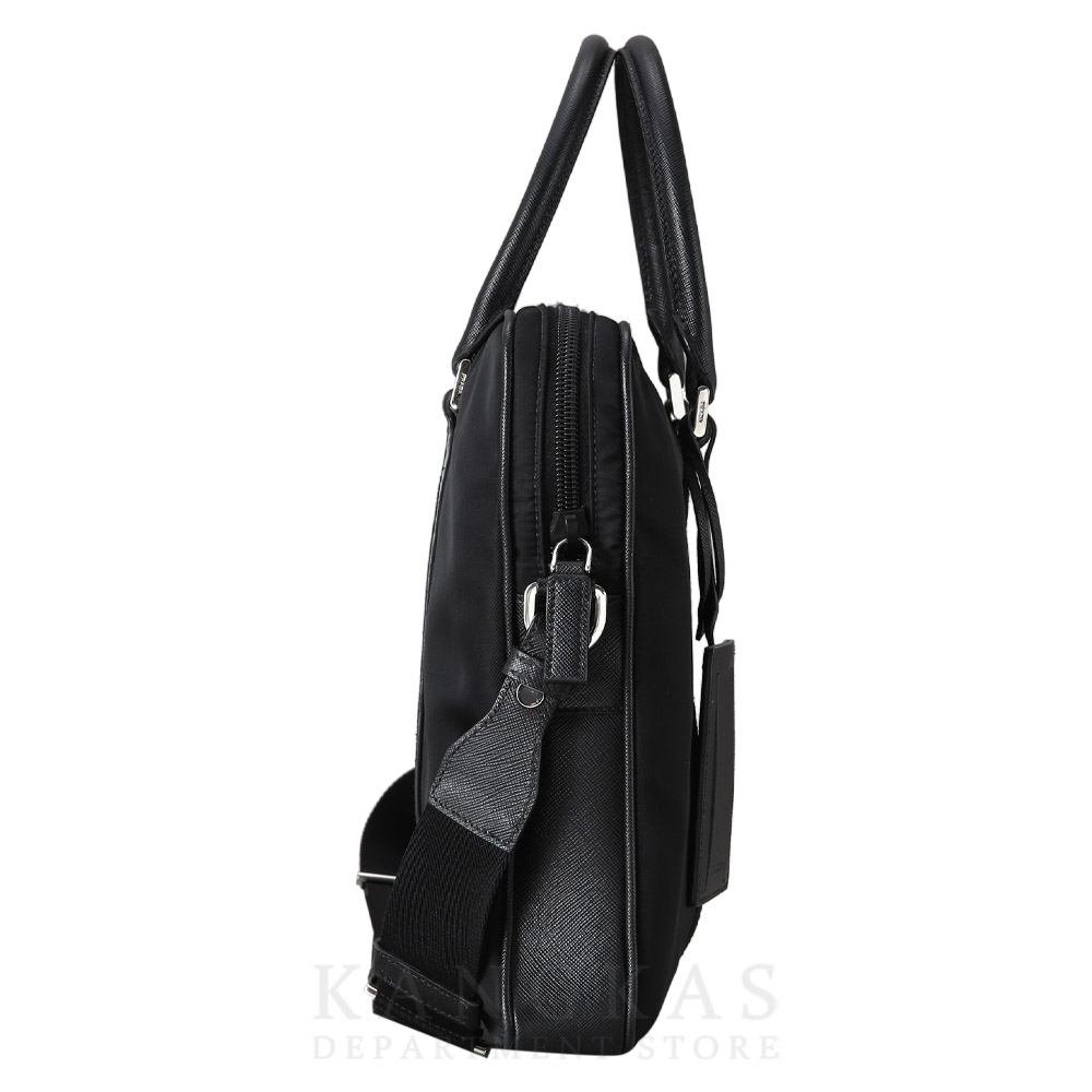 PRADA(USED)프라다 나일론 및 사피아노 트리밍 브리프케이스