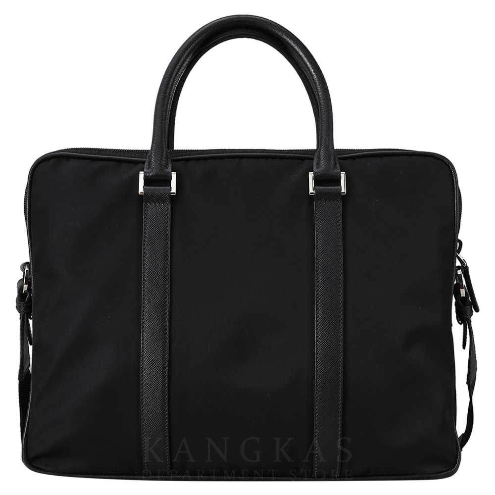 PRADA(USED)프라다 나일론 및 사피아노 트리밍 브리프케이스