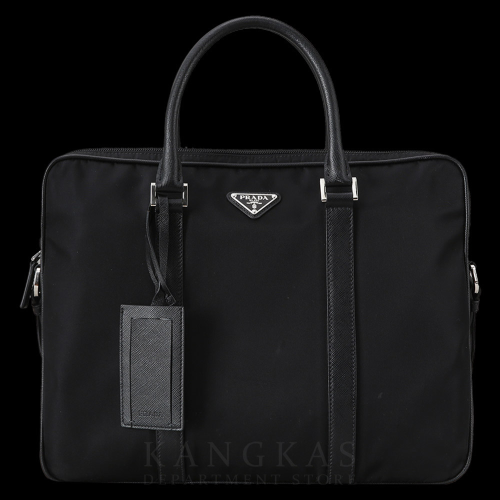 PRADA(USED)프라다 나일론 및 사피아노 트리밍 브리프케이스