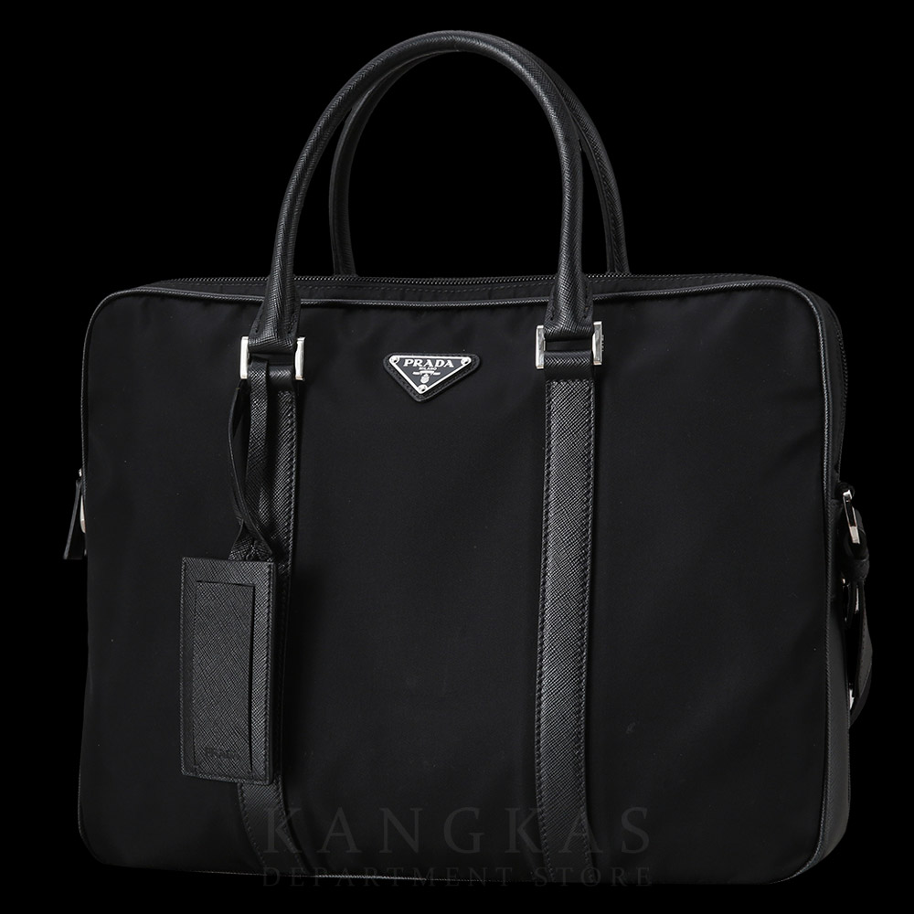 PRADA(USED)프라다 나일론 및 사피아노 트리밍 브리프케이스