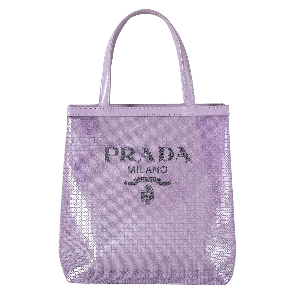 PRADA(USED)프라다 1BG417 폴카 닷 매쉬 토트백