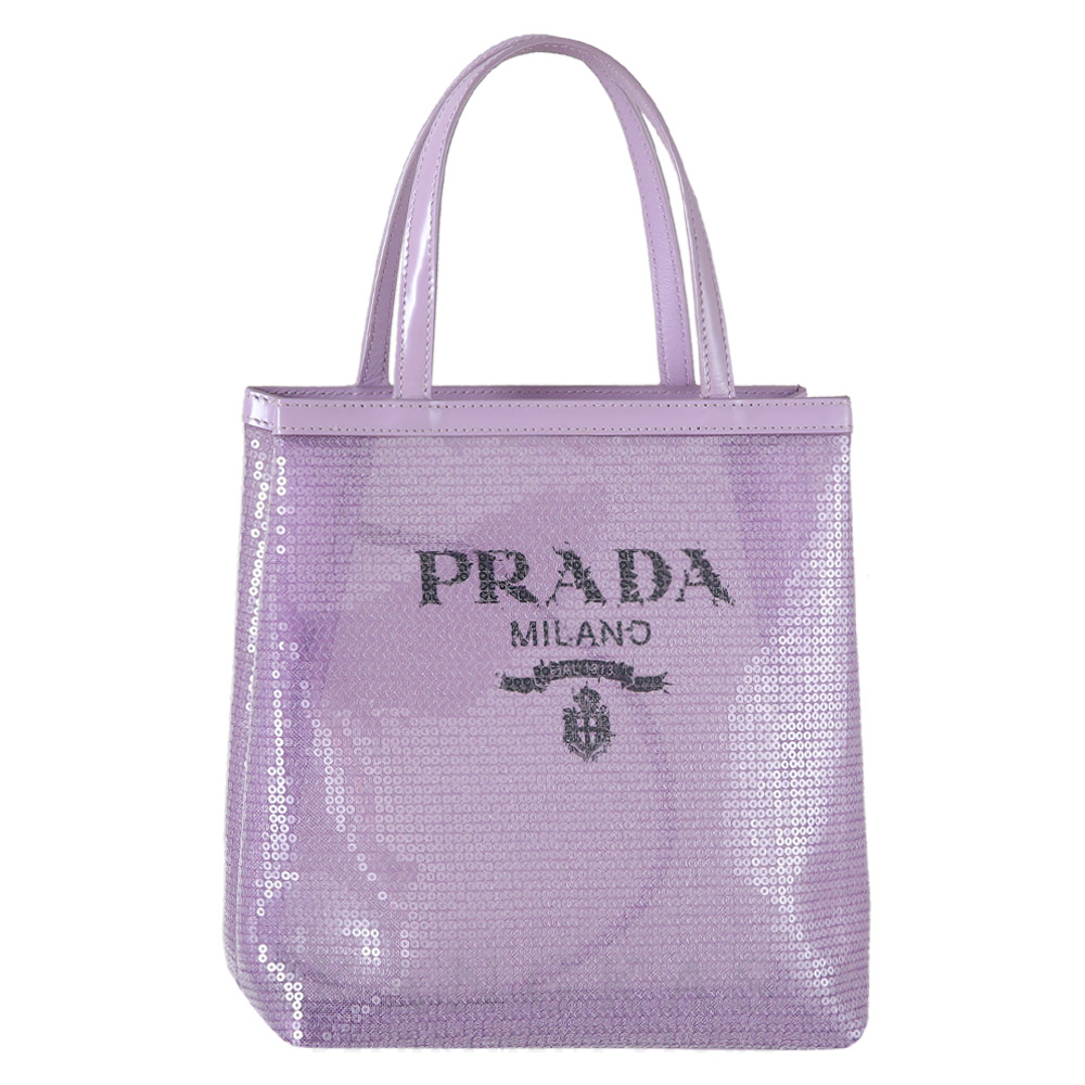 PRADA(USED)프라다 1BG417 폴카 닷 매쉬 토트백