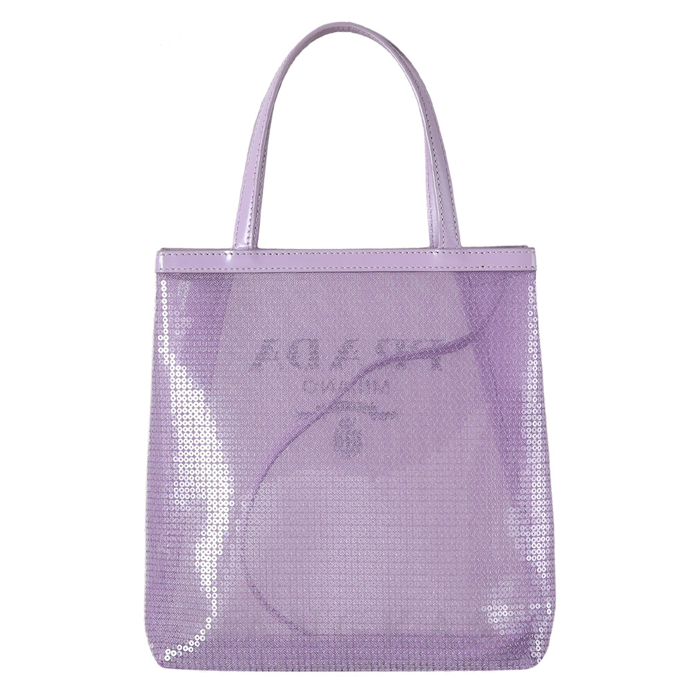 PRADA(USED)프라다 1BG417 폴카 닷 매쉬 토트백