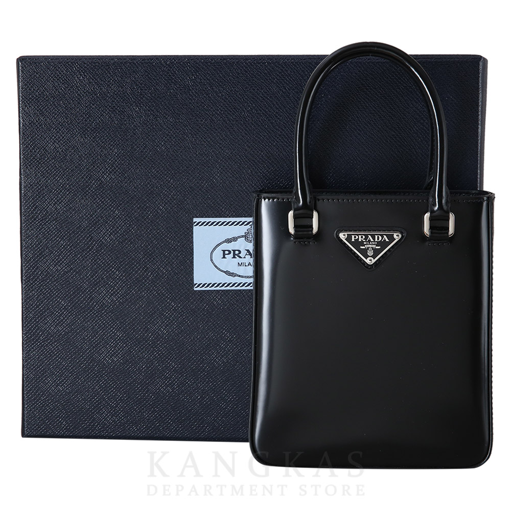 PRADA(USED)프라다 1BA331 스몰 브러쉬드 레더 토트백