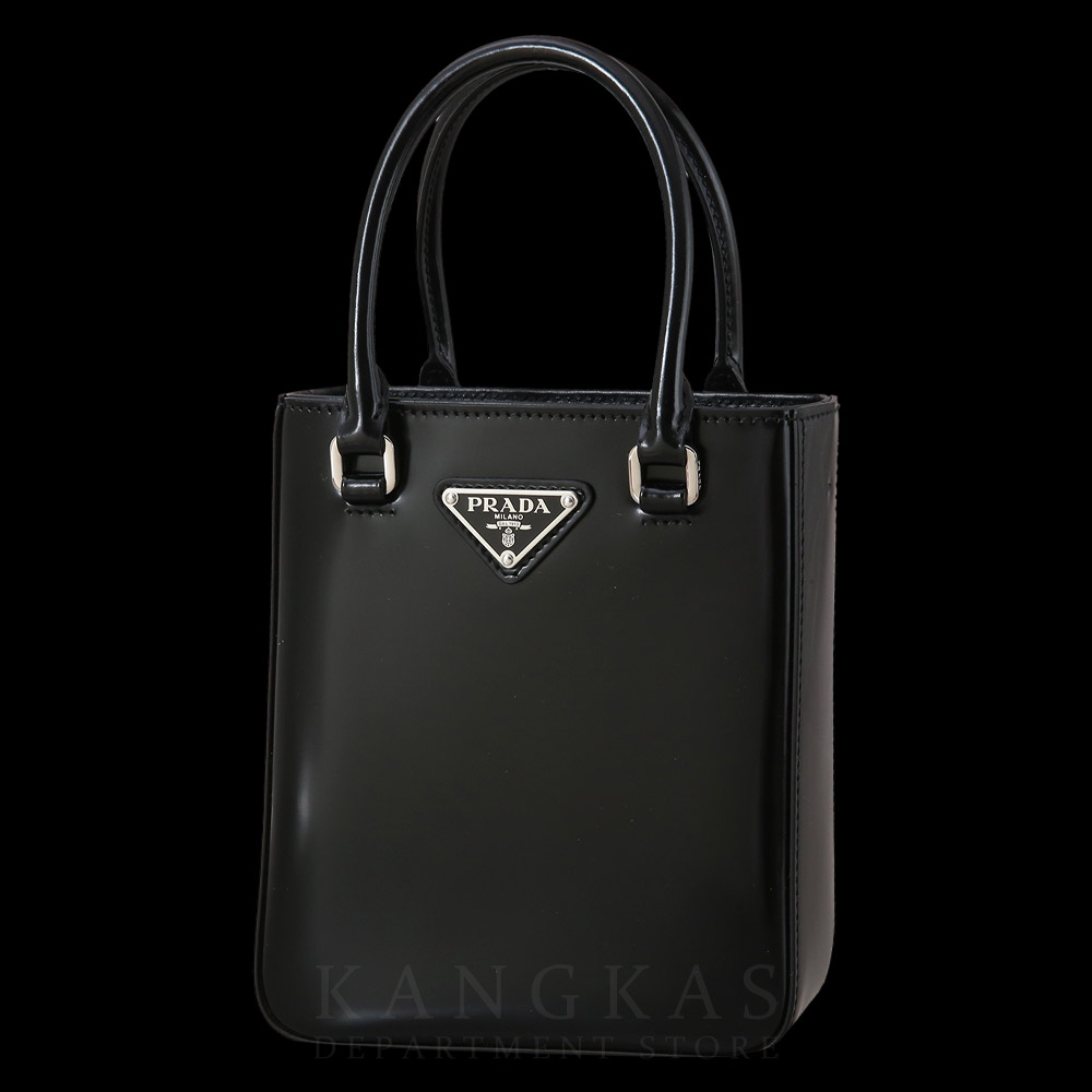 PRADA(USED)프라다 1BA331 스몰 브러쉬드 레더 토트백