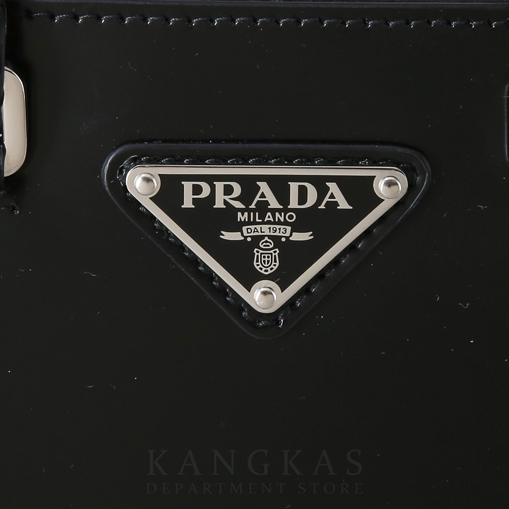 PRADA(USED)프라다 1BA331 스몰 브러쉬드 레더 토트백