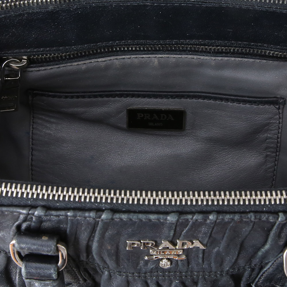 PRADA(USED)프라다 레더 고프레 토트겸 크로스백