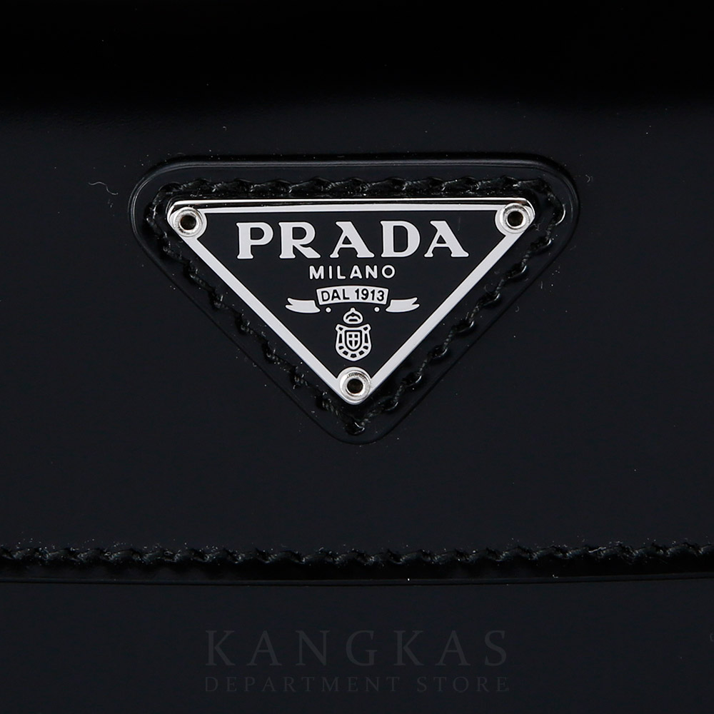 PRADA(USED)프라다 1BD311 클레오 브러시드 가죽 숄더백 블랙