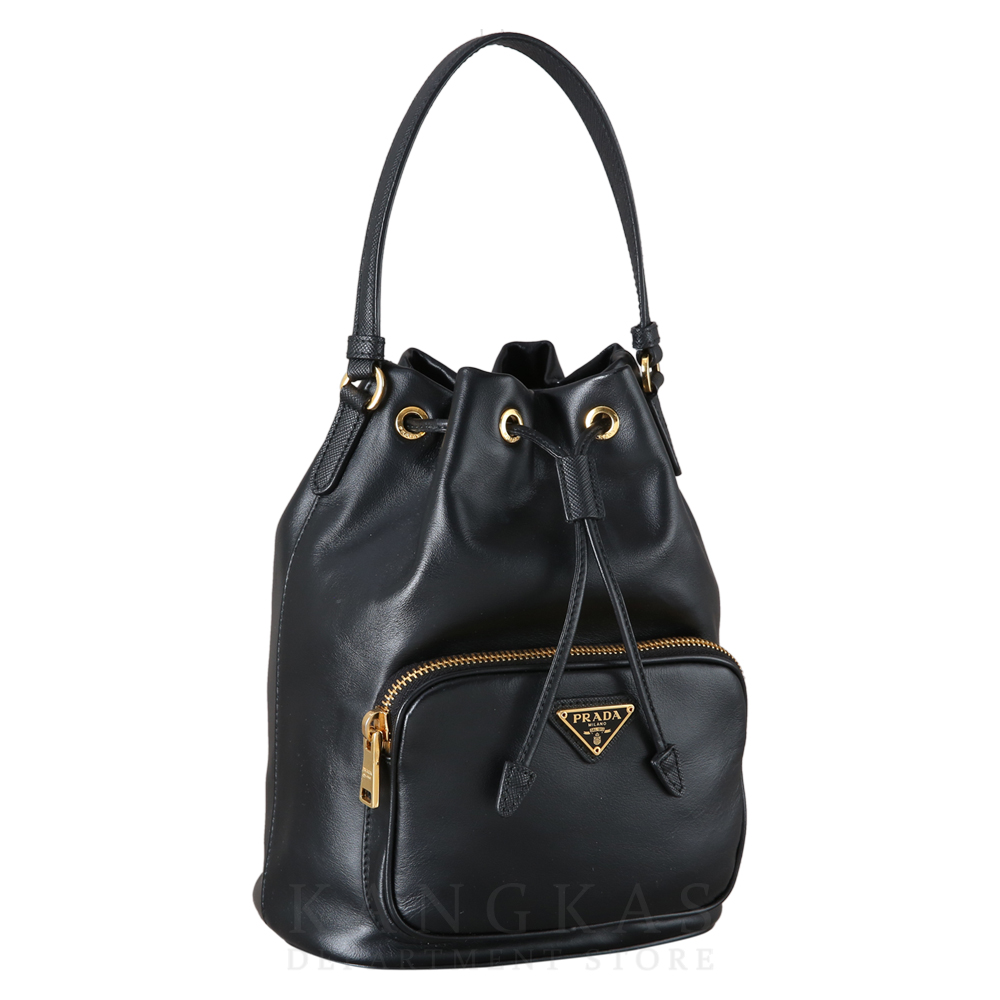 PRADA(USED)프라다 1BH038 레더 버킷백