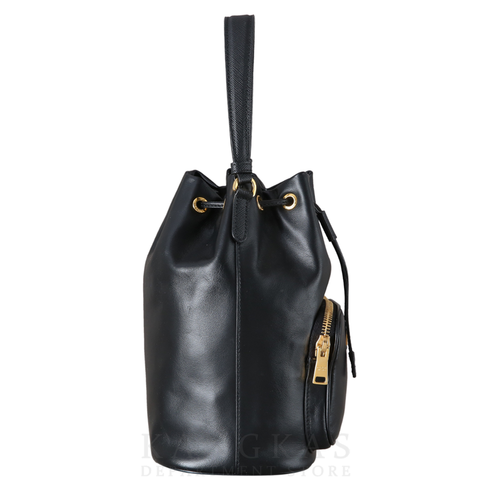PRADA(USED)프라다 1BH038 레더 버킷백