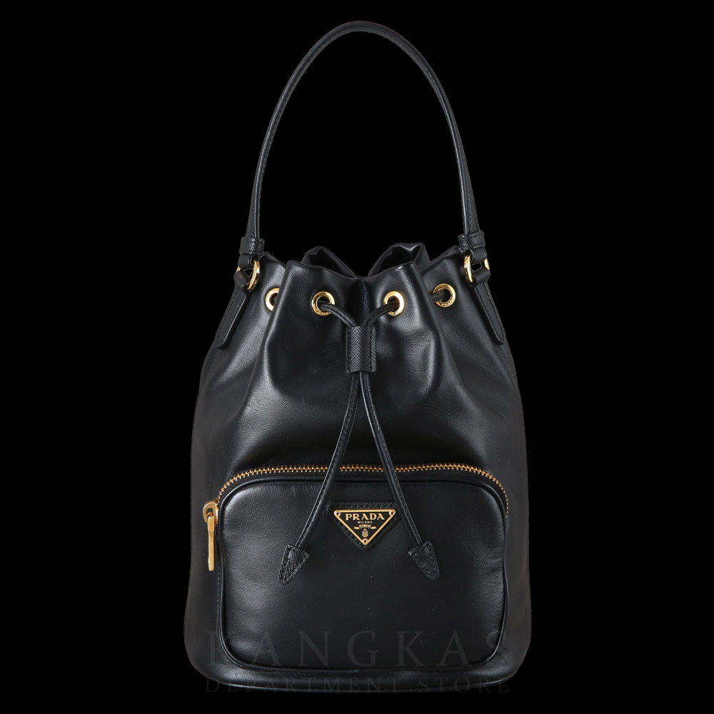 PRADA(USED)프라다 1BH038 레더 버킷백