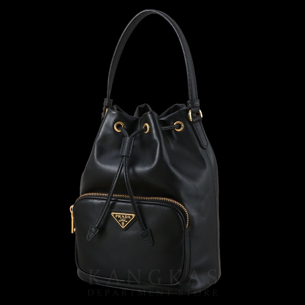PRADA(USED)프라다 1BH038 레더 버킷백