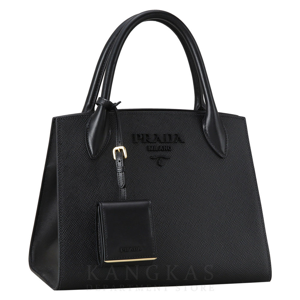 PRADA(USED)프라다 1BA156 모노크롬 사피아노 토트백