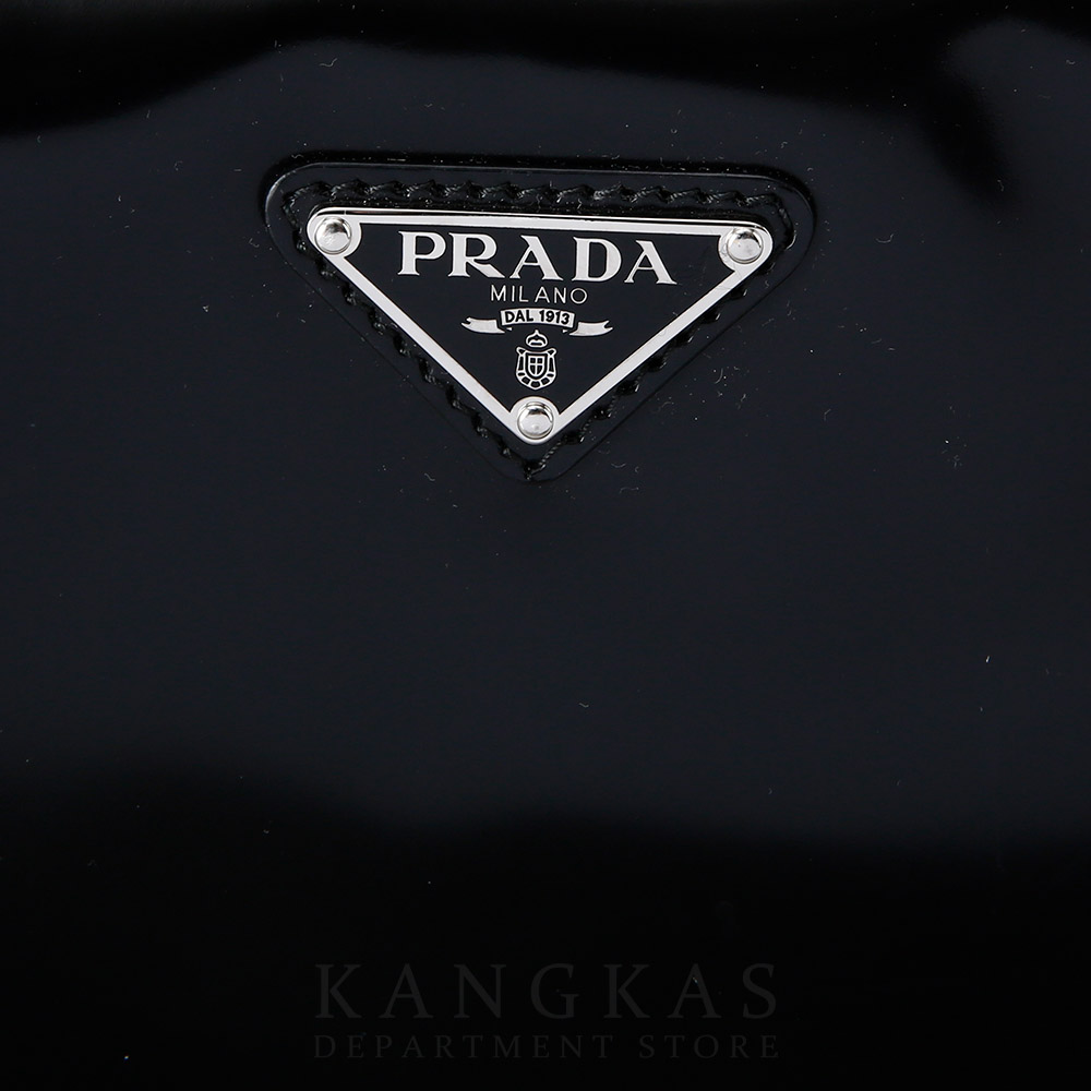 PRADA(USED)프라다 1BH180 브러시드 레더 숄더백 블랙