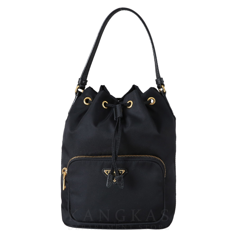 PRADA(USED)프라다 1BH038 패브릭 버킷백