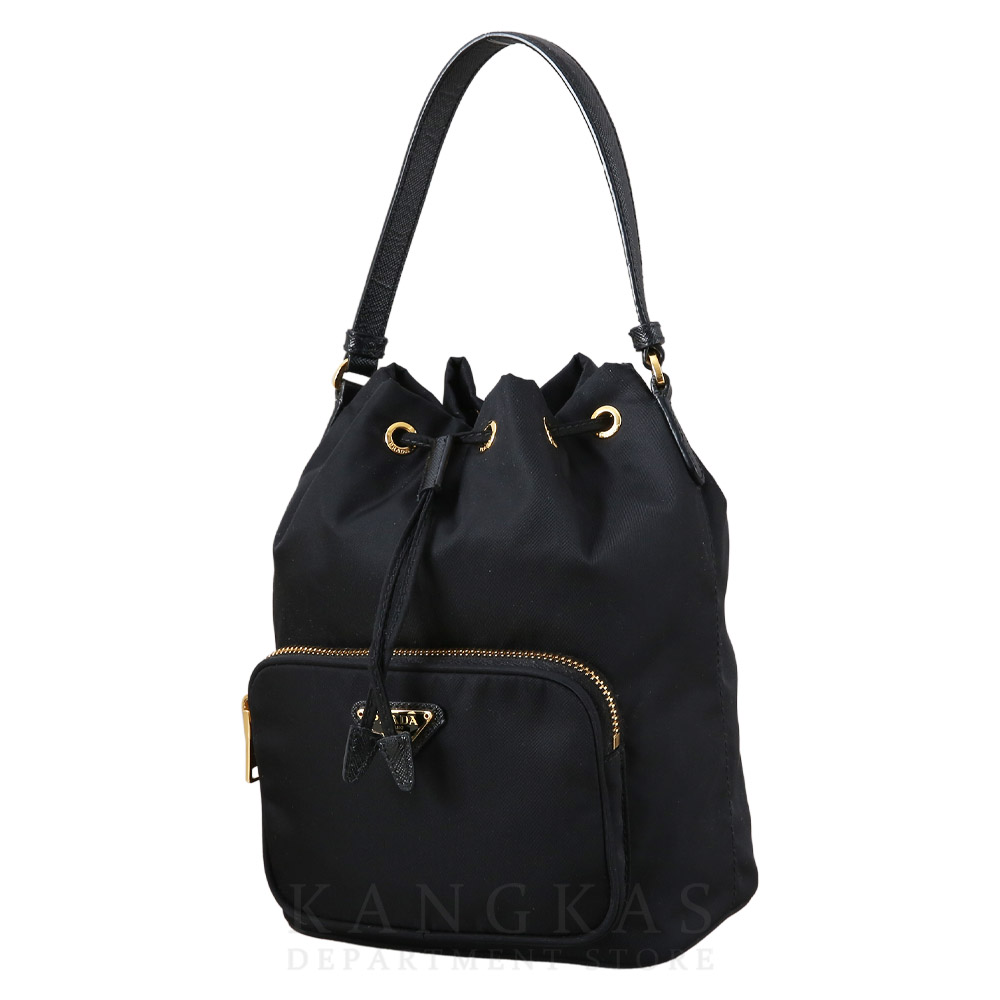 PRADA(USED)프라다 1BH038 패브릭 버킷백