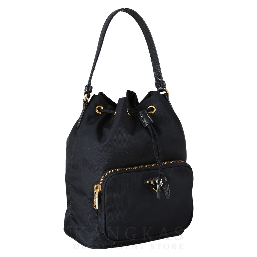 PRADA(USED)프라다 1BH038 패브릭 버킷백