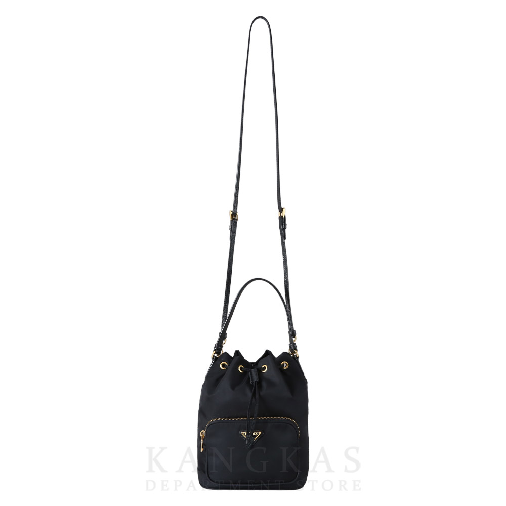 PRADA(USED)프라다 1BH038 패브릭 버킷백