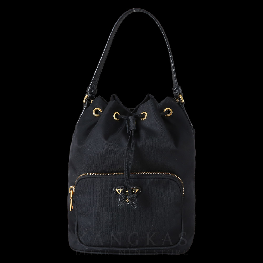 PRADA(USED)프라다 1BH038 패브릭 버킷백
