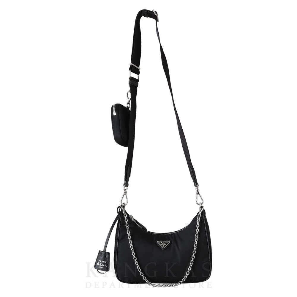 PRADA(USED)프라다 1BH204 테수토 체인 스트랩 호보백