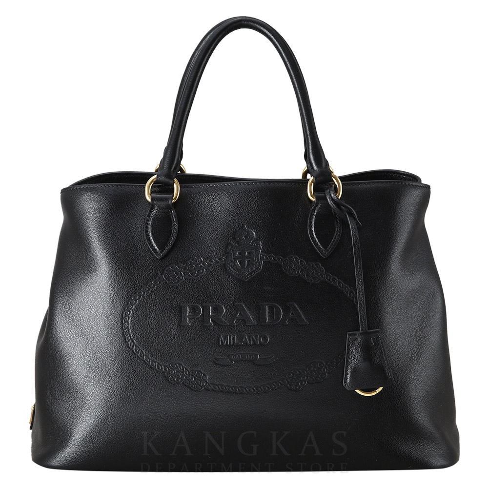 PRADA(USED)프라다 1BA579 소프트카프 레더 토트겸 숄더백