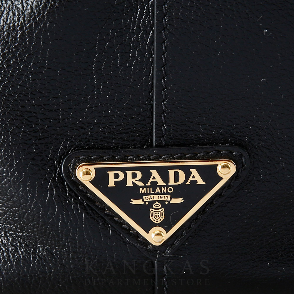 PRADA(USED)프라다 1BA579 소프트카프 레더 토트겸 숄더백