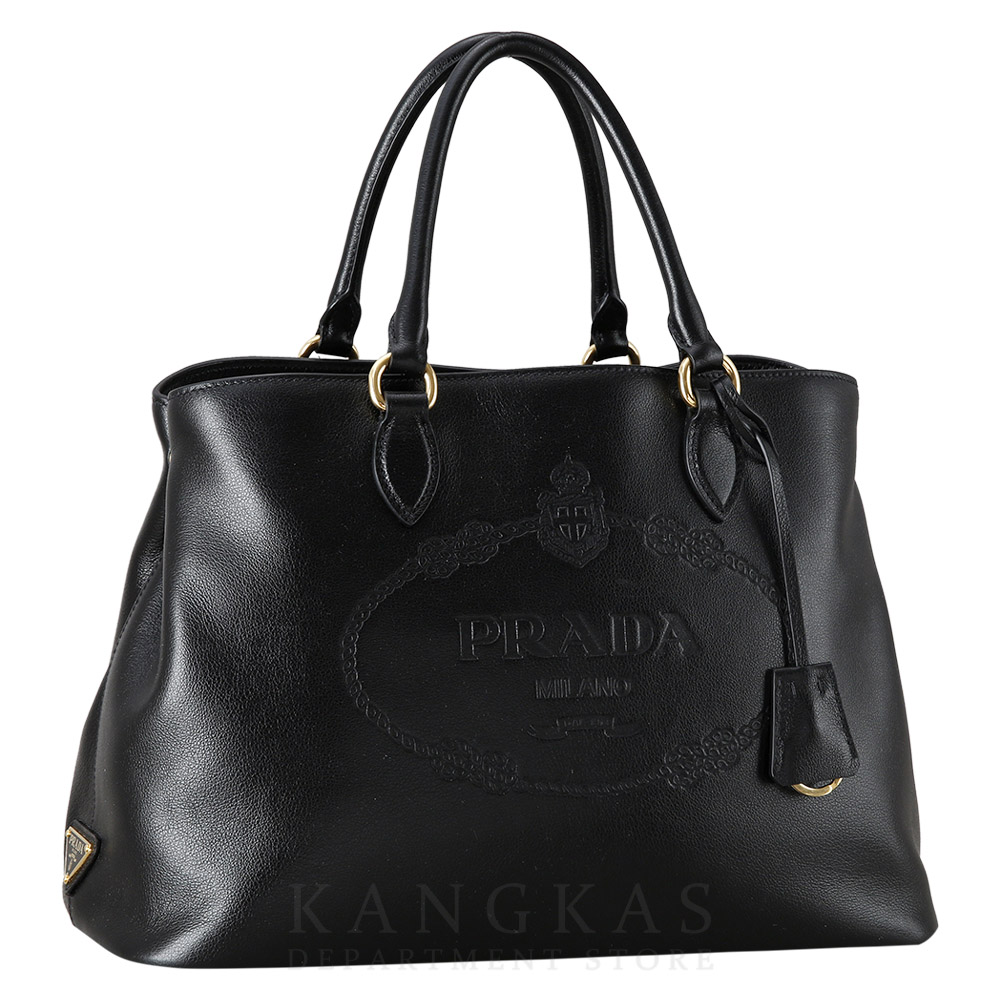 PRADA(USED)프라다 1BA579 소프트카프 레더 토트겸 숄더백