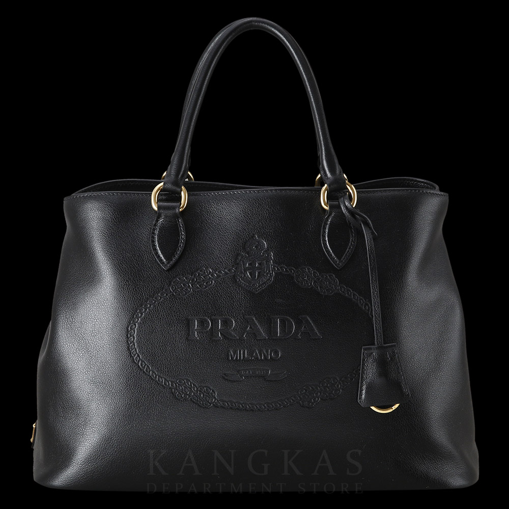 PRADA(USED)프라다 1BA579 소프트카프 레더 토트겸 숄더백