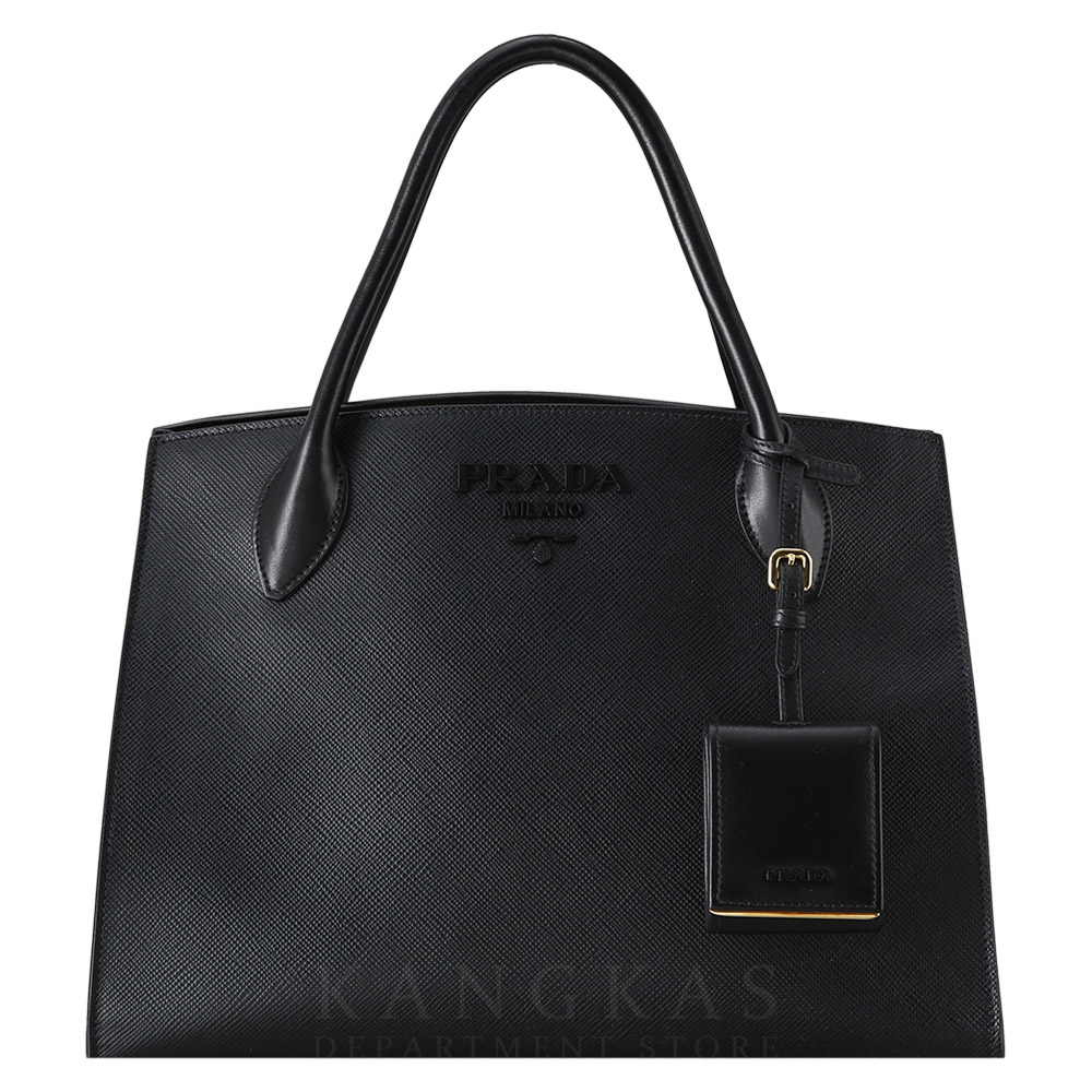 PRADA(USED)프라다 1BA155 사피아노 모노크롬 토트백