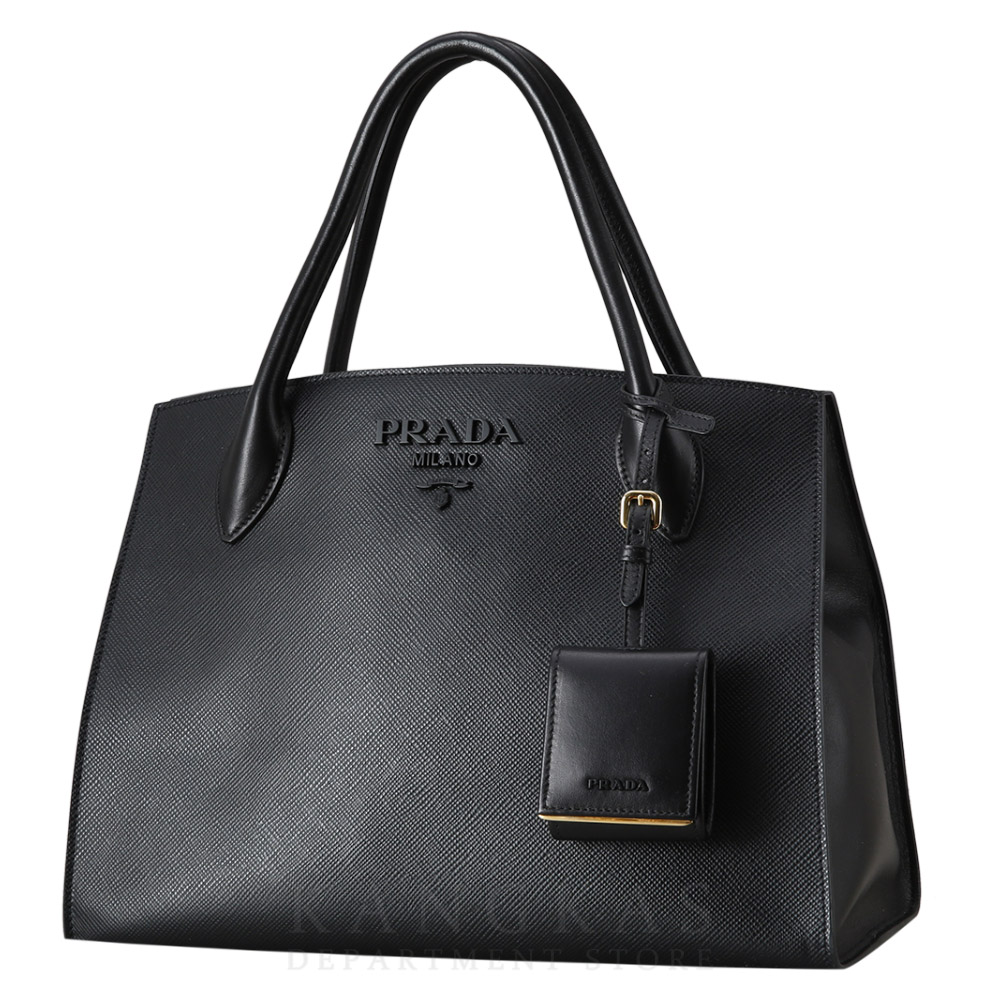 PRADA(USED)프라다 1BA155 사피아노 모노크롬 토트백