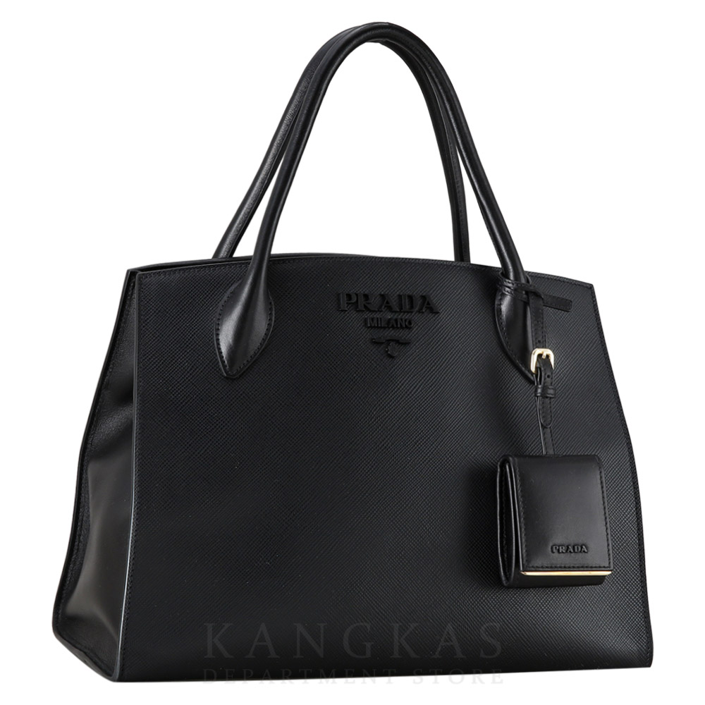 PRADA(USED)프라다 1BA155 사피아노 모노크롬 토트백