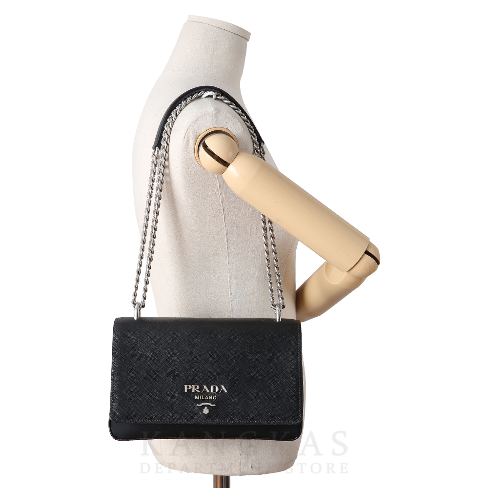 PRADA(USED)프라다 1BD009 테수토 사피아노 체인 숄더백