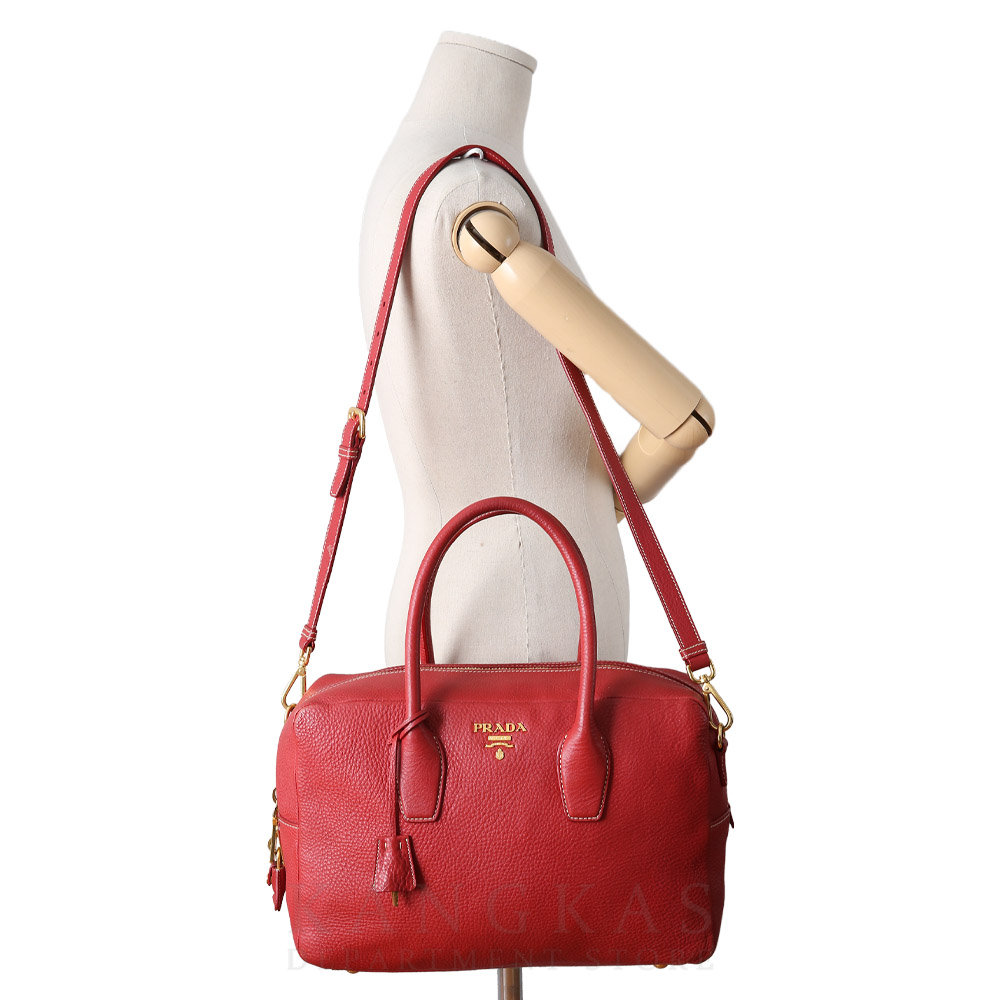 PRADA(USED)프라다 비텔로 다이노 볼링백