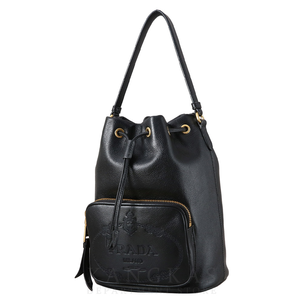 PRADA(USED)프라다 1BH038 레더 버킷백