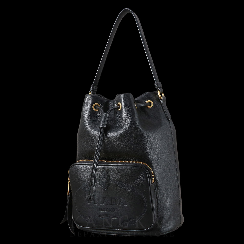 PRADA(USED)프라다 1BH038 레더 버킷백