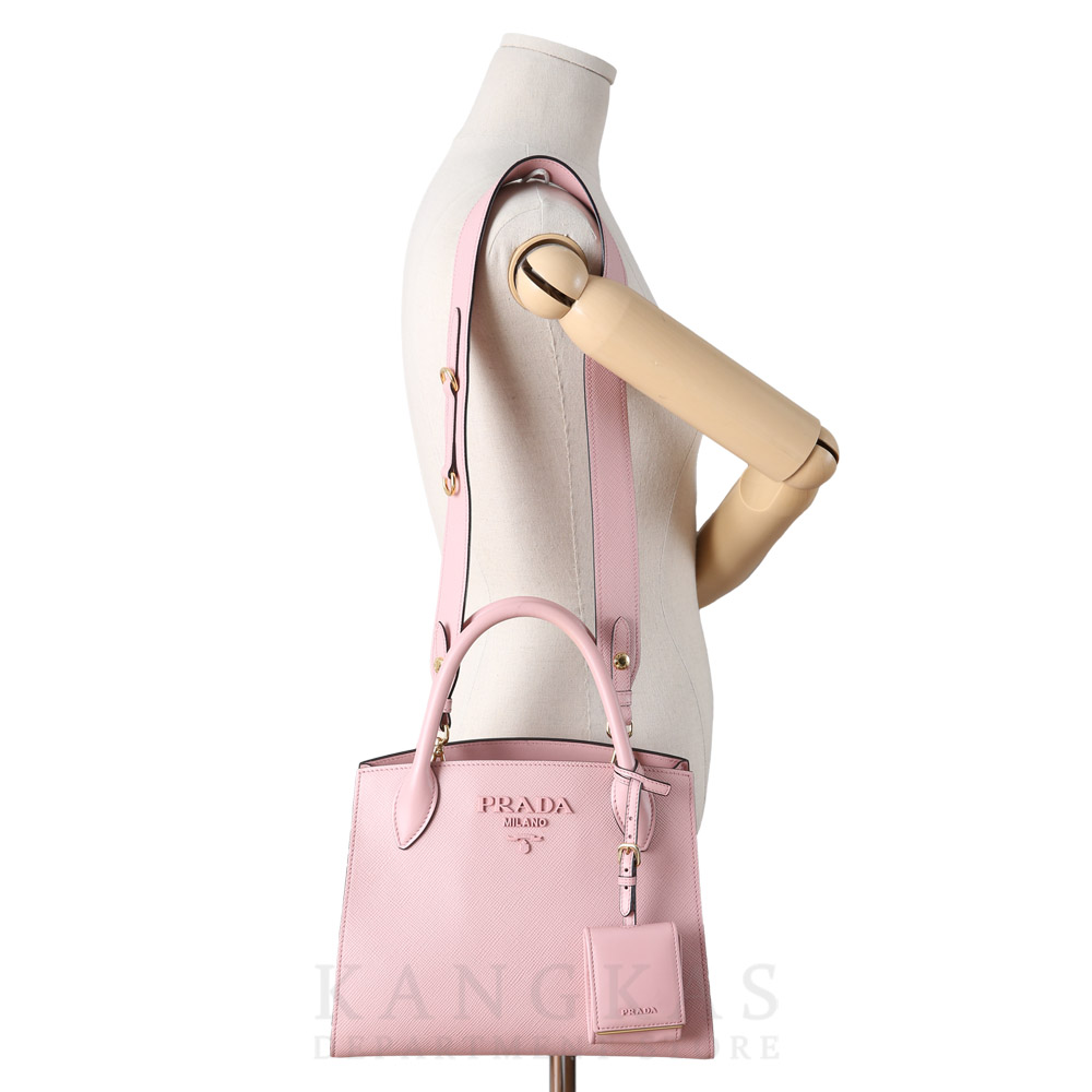 PRADA(USED)프라다 사피아노 모노크롬 스몰 토트백