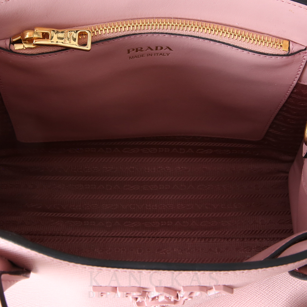 PRADA(USED)프라다 사피아노 모노크롬 스몰 토트백
