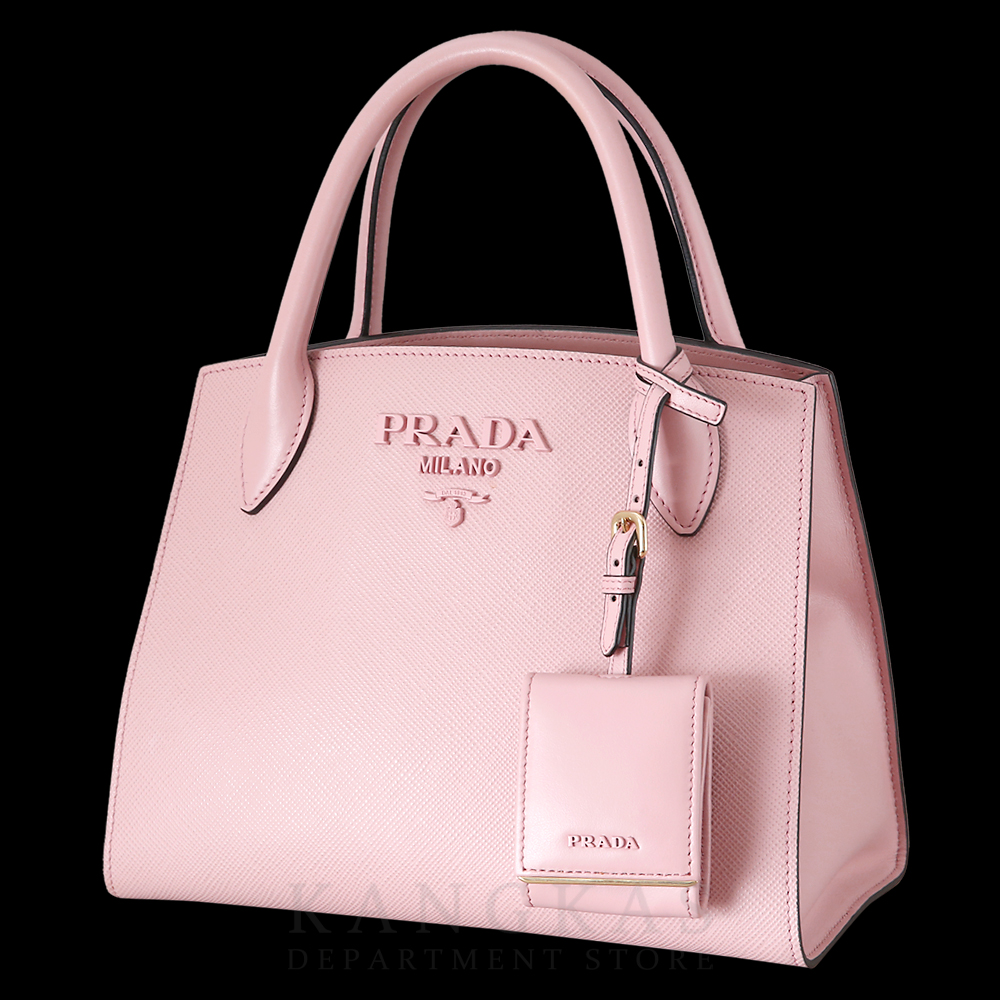 PRADA(USED)프라다 사피아노 모노크롬 스몰 토트백